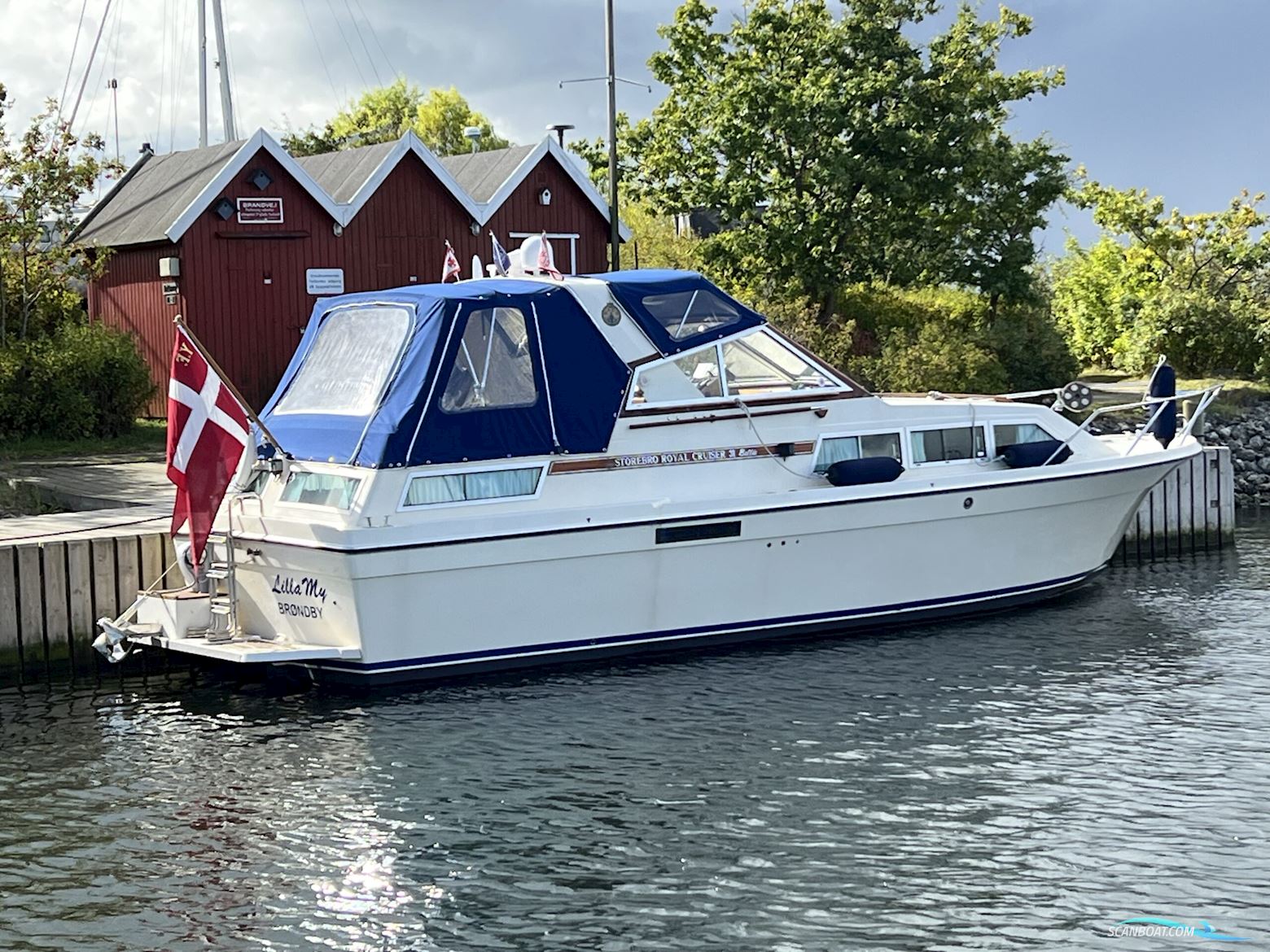 Storebro Royal Cruiser 31 Baltic Motorbåd 1985, med 2x Volvo Penta Tamd 40B motor, Danmark