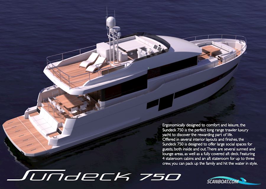 Sundeck750 Motorbåd 2024, med Man motor, Monaco