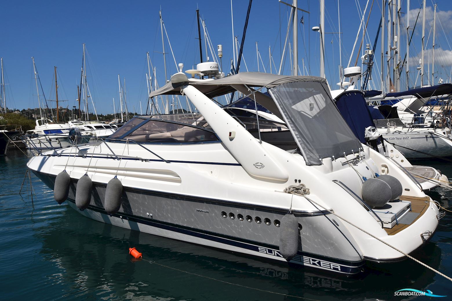 Sunseeker Portofino 375 Motorbåd 1996, med Volvo Penta KAD42 motor, Grækenland