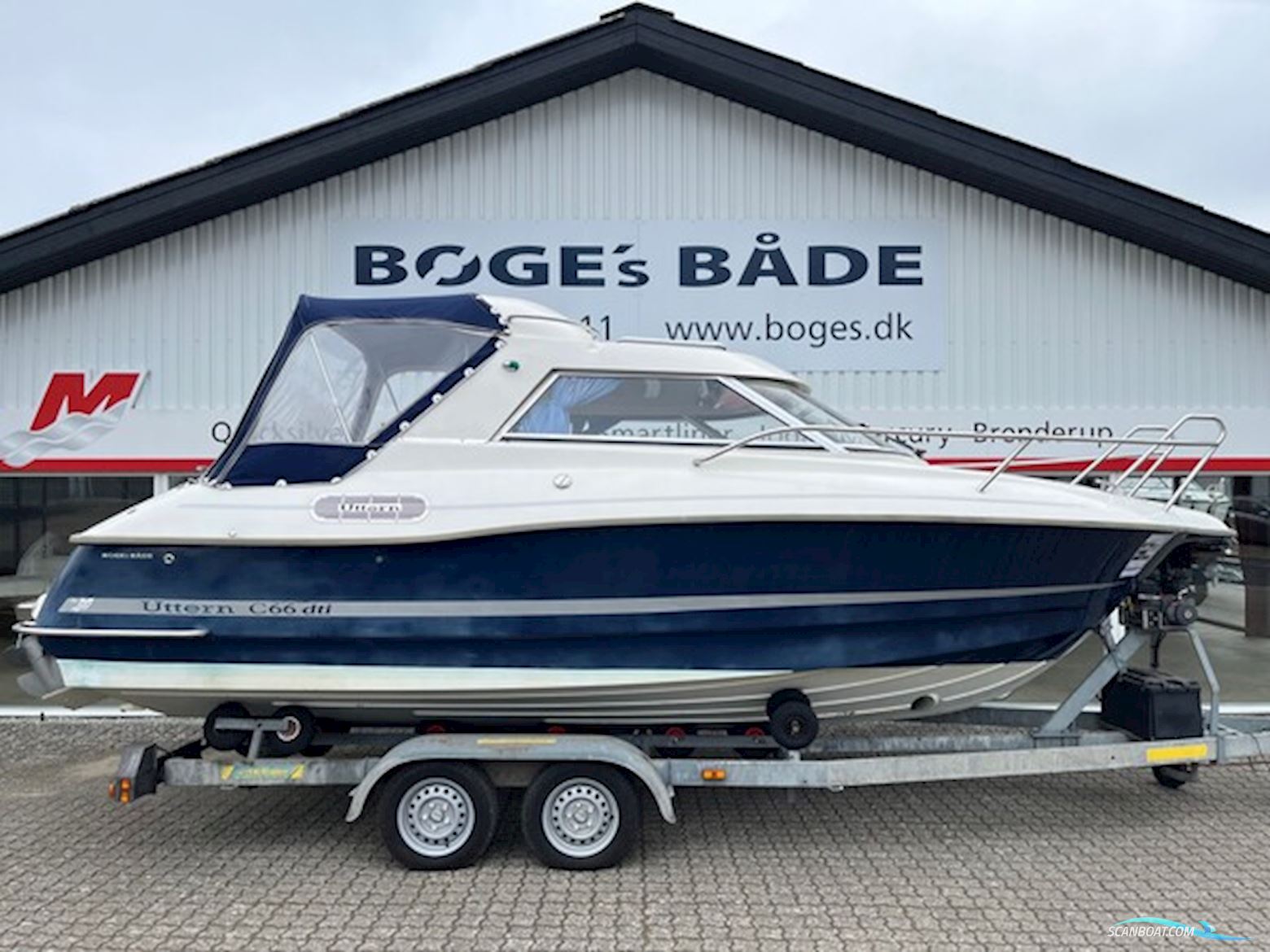 Uttern C66 120 hk Cummins MerCruiser TDI 1,7L og TK Bådtrailer - Anvisningssalg Motorbåd 2006, med MerCruiser motor, Danmark