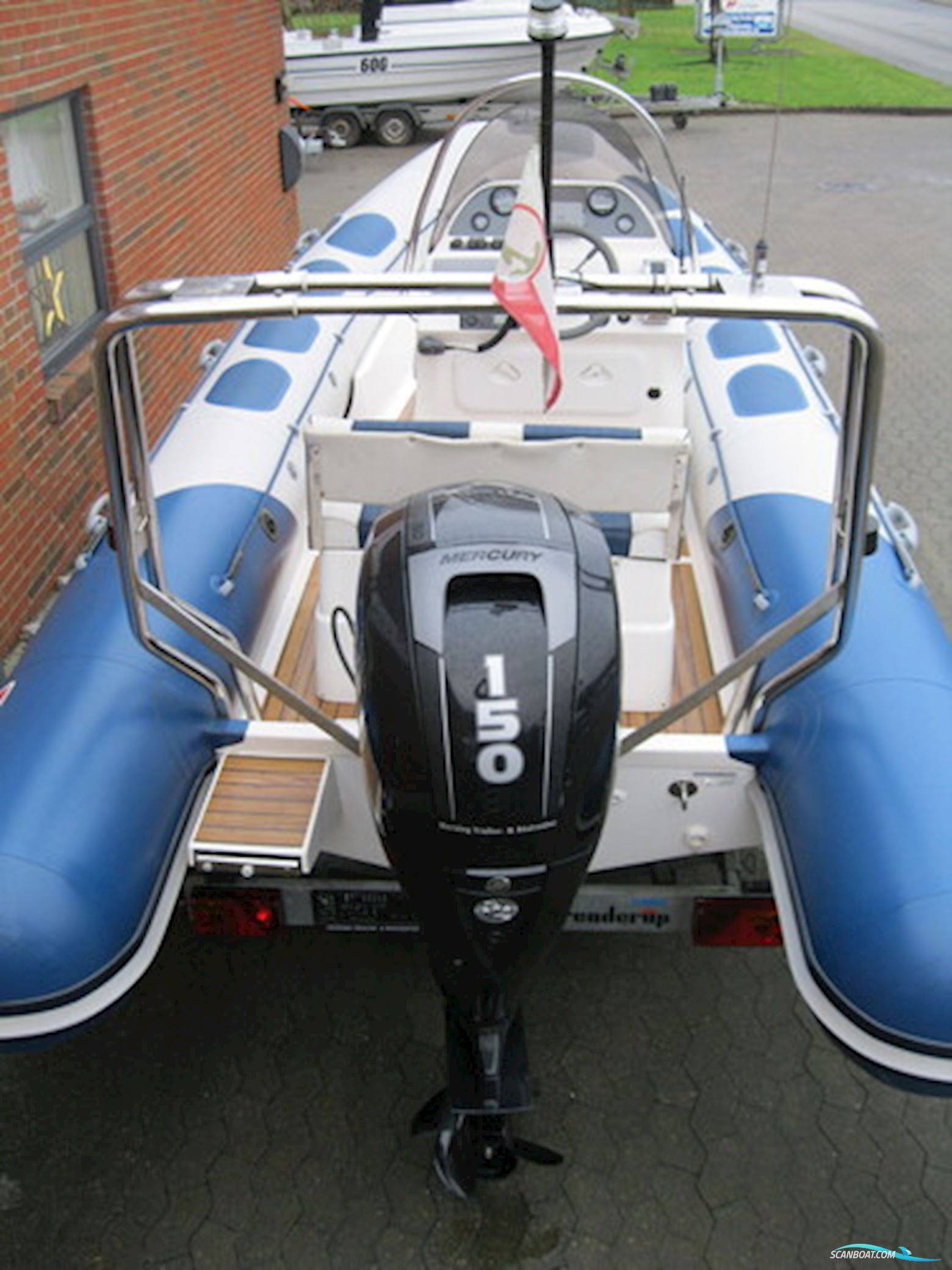 Valiant V-570 rib m/Mercury F150 hk EFI 4-takt og Brenderup trailer - NU NEDSAT KR. 15.000,- !