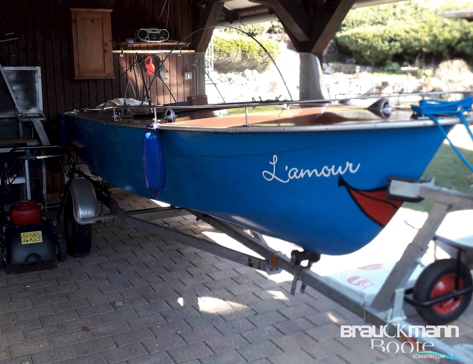 Veb Yachtwerft Berlin Plaue 601H Motorbåd 1983, med Minn Kota motor, Tyskland
