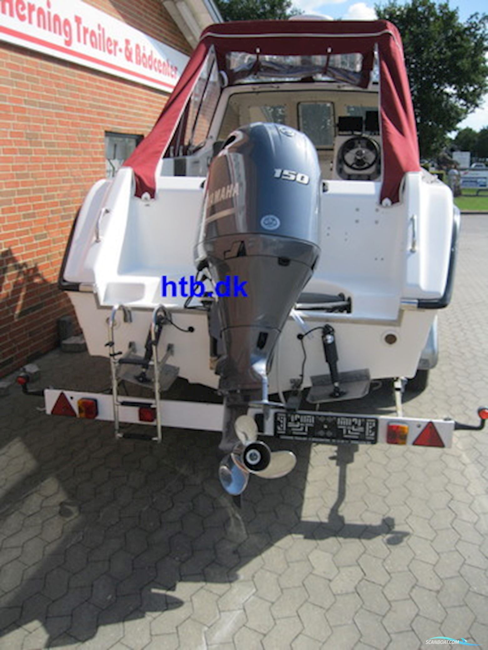 Warrior 175 m/Yamaha F150 hk 4-takt og Indespension 2600 kg boggitrailer - SOLGT !