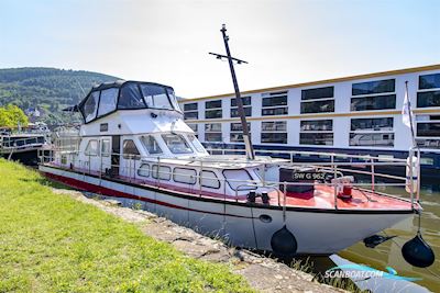 Werft Haßmersheim 15m Stahlmotoryacht Motorbåd 1971, med Cummins 6BTA 5.9-M1 motor, Tyskland