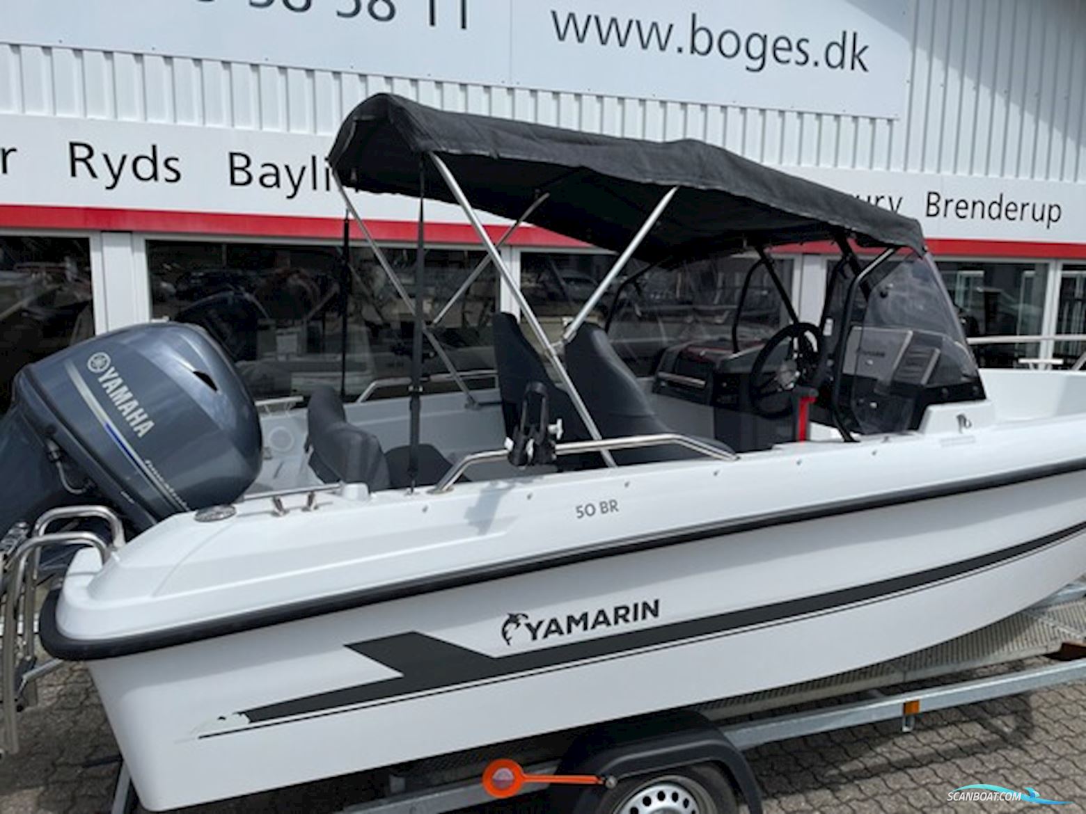 Yamarin 50 BR Med Yamaha F60 Elpt Efi og Variant Ocean 750 kg Trailer - Solgt