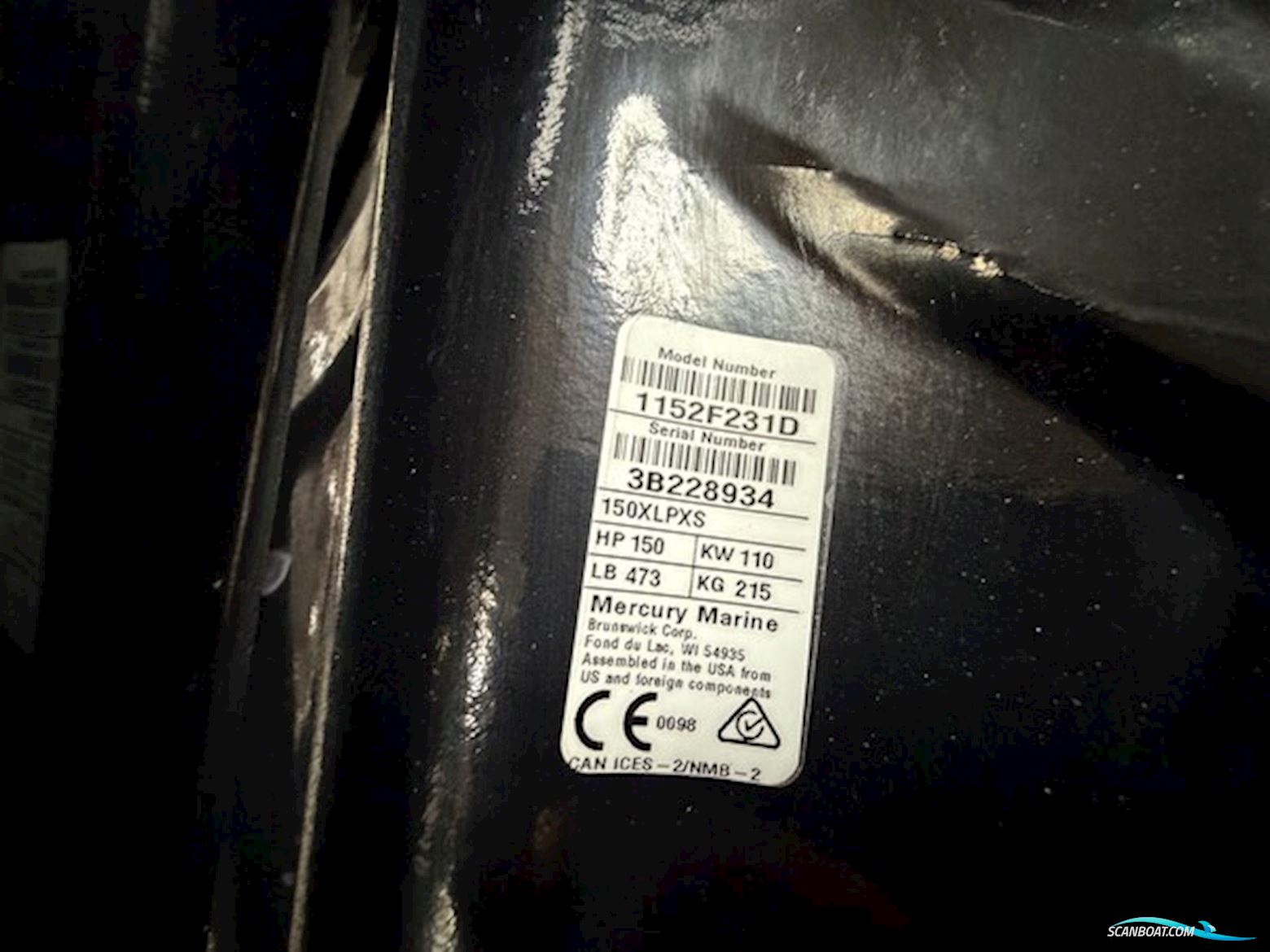 Yamarin 64 DC Med Mercury 150 HK Pro XS – Kun 98 Timer – Garanti Til 2027