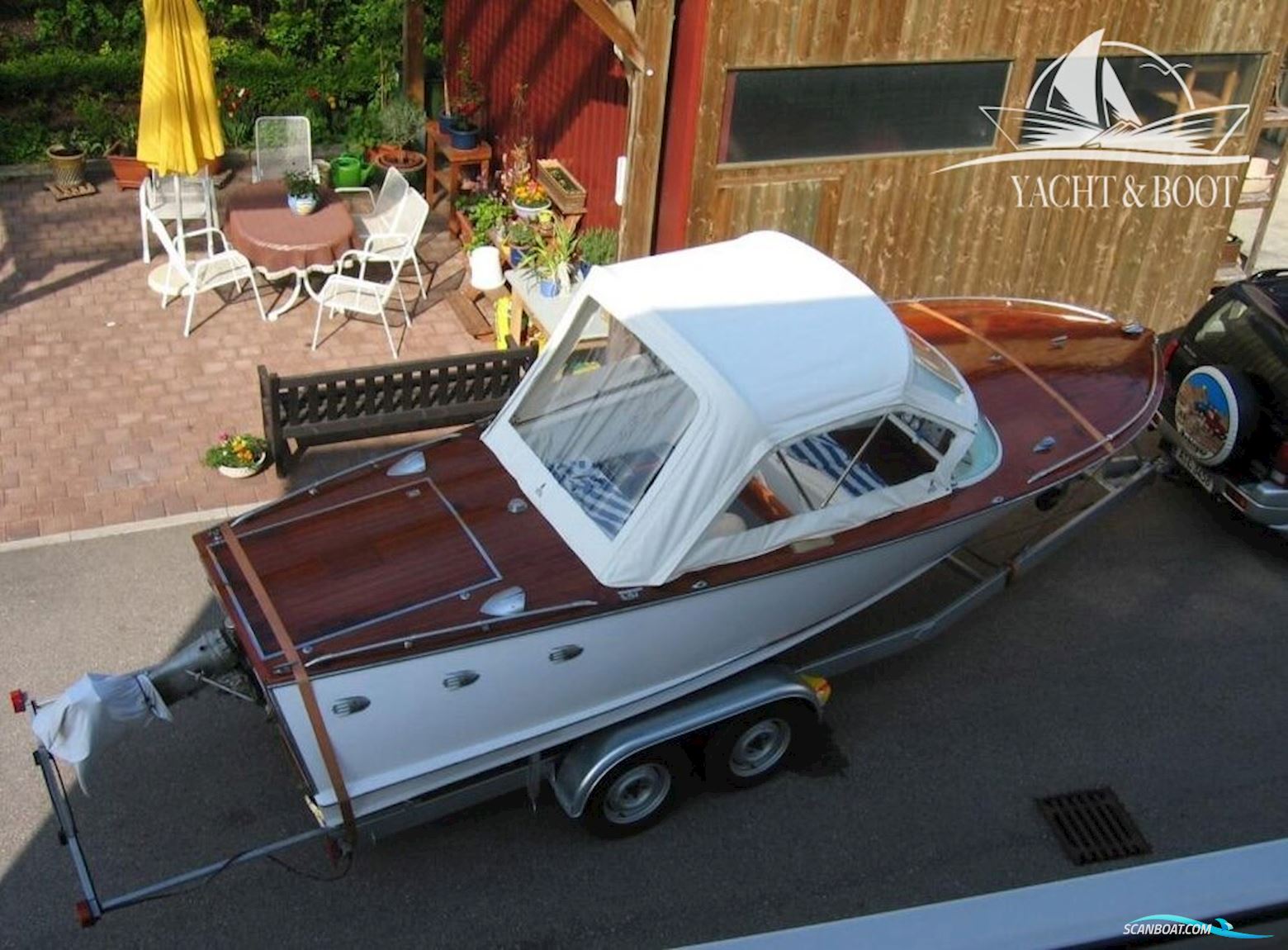 Züllig Ascona Motorbåd 1970, med Omc motor, Tyskland