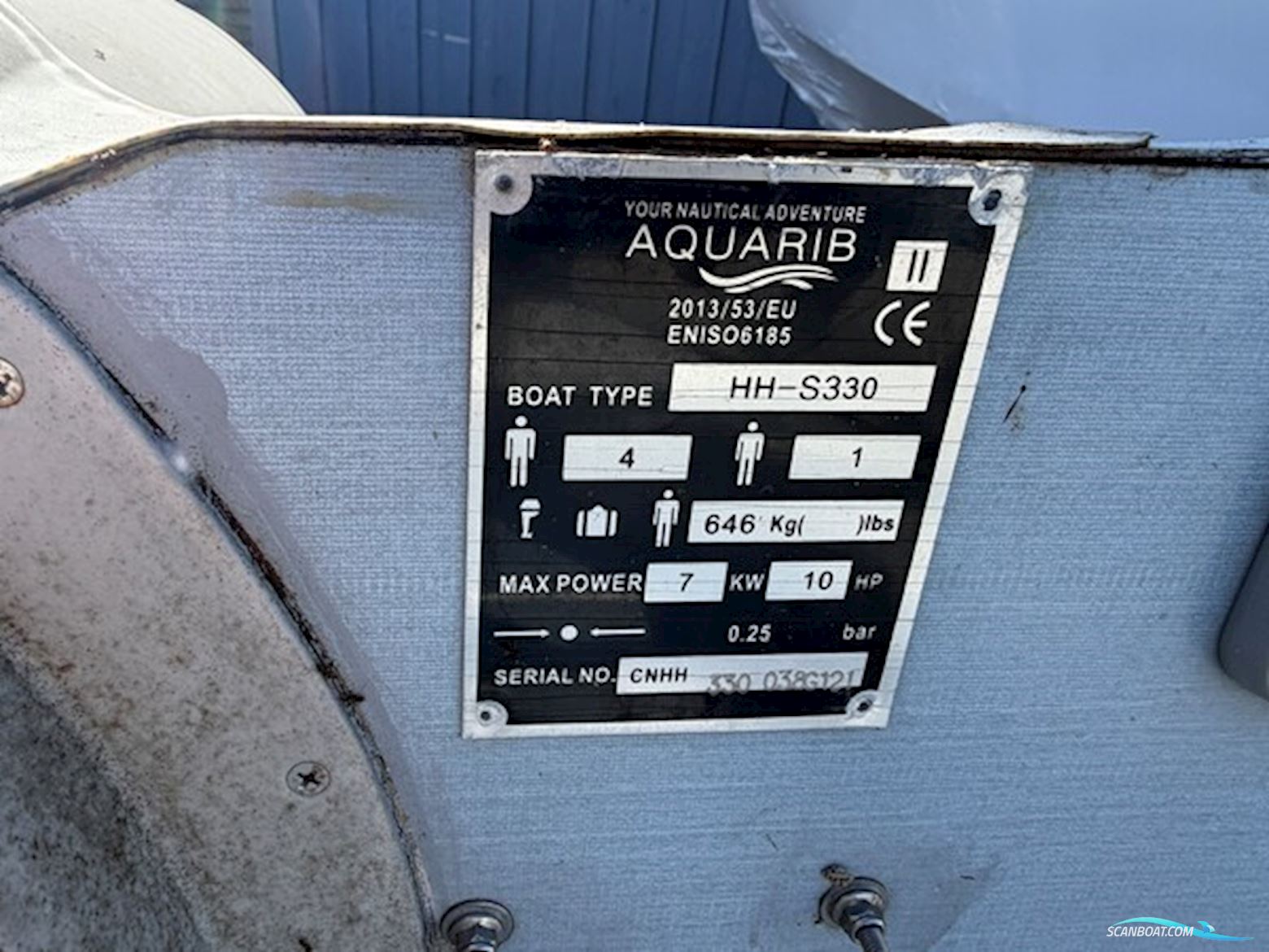 🔥 Aquarib HH-S330 RIB (2021) med Torqeedo Travel 1103 – Komplet el-setup