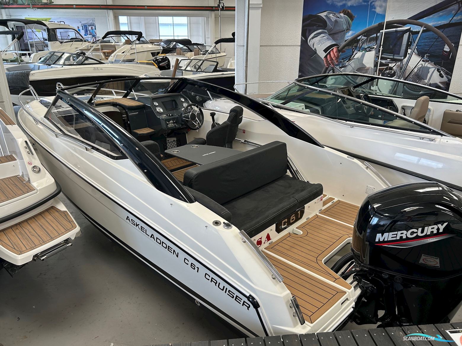  Askeladden C61 Motorbåt 2021, med Mercury 150 hk 4-takt motor, Danmark