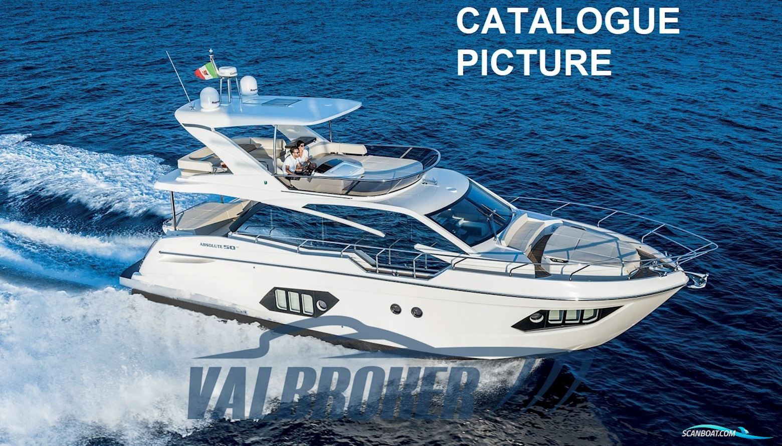 Absolute 50 Fly Motorbåt 2021, med Volvo Penta D6 IPS 650 motor, Kroatien