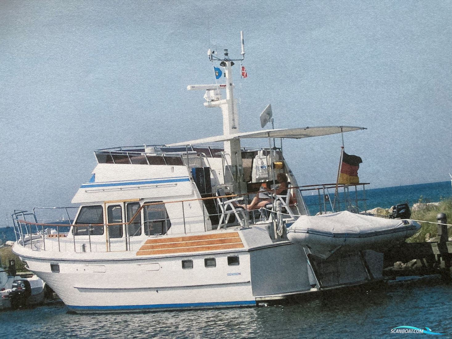 AMS Marine Trawler Yacht 420 Flushdeck Fast Line Motorbåt 1995, med Capterpillar 3208T motor, Tyskland