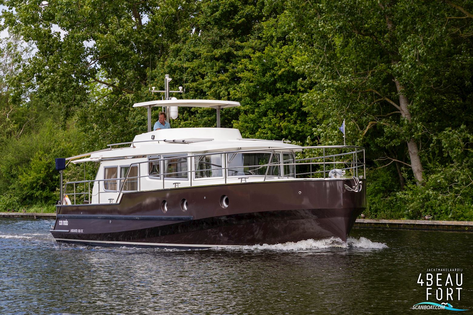 Aquanaut Andante 438 OC Stabilisator Motorbåt 2016, med Perkins M150Ti motor, Holland