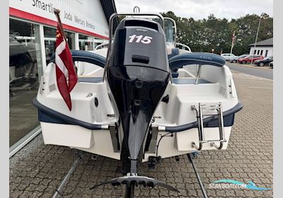 Askeladden 525 Excel Topline Med 115 hk Mercury-Efi 4 Takt og Brenderup 1300 kg Bådtrailer Motorbåt 2007, med Mercury motor, Danmark