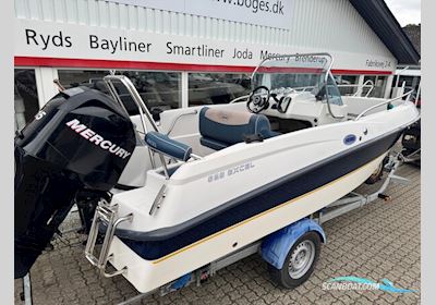 Askeladden 525 Excel Topline Med 115 hk Mercury-Efi 4 Takt og Brenderup 1300 kg Bådtrailer Motorbåt 2007, med Mercury motor, Danmark