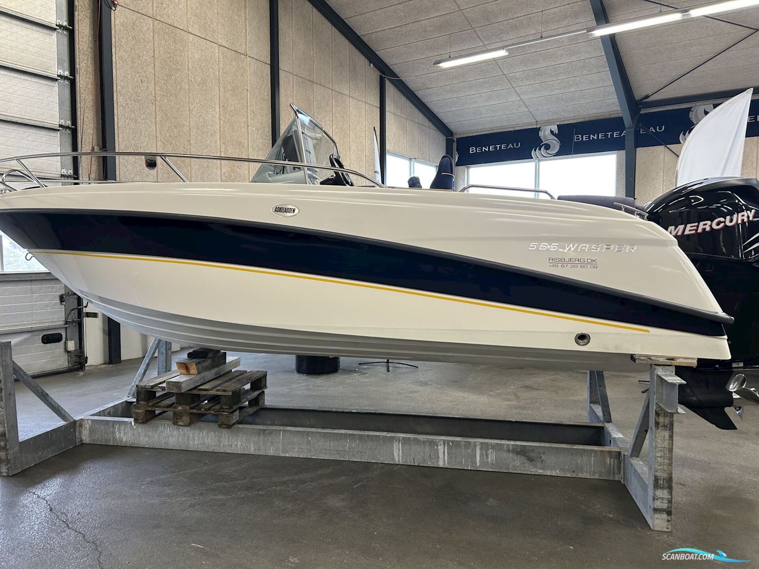 Askeladden 565 Wasper Motorbåt 2006, med Mercury motor, Danmark