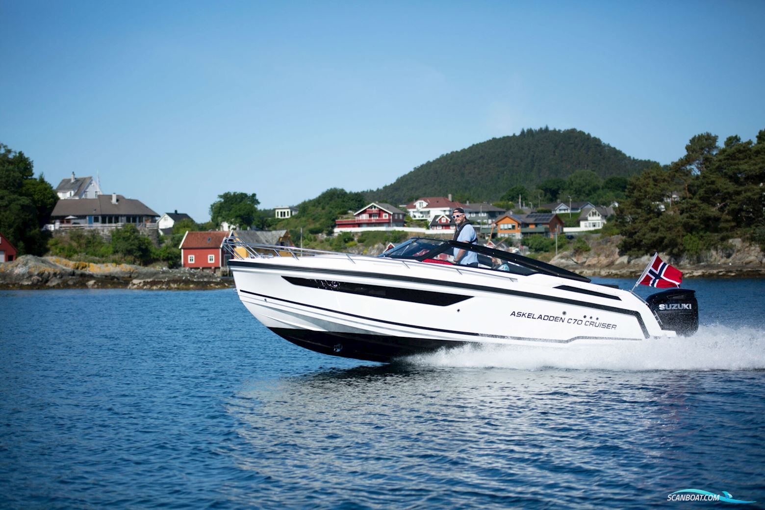 Askeladden C70 Cruiser – Klar Til Sommeren – Uden Ventetid Motorbåt 2025, med Mercury motor, Danmark