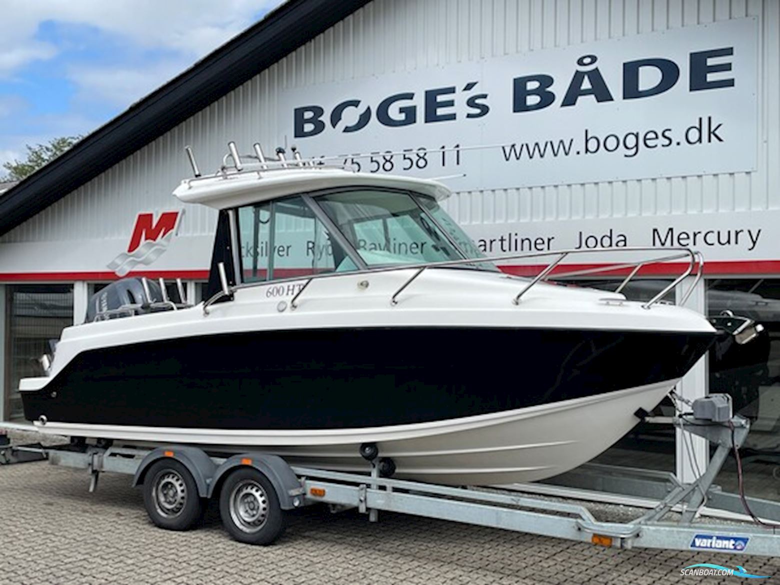 Atomix 600 HT Med Yamaha F150 og Variant 2700 kg Trailer Inkl. el Spil