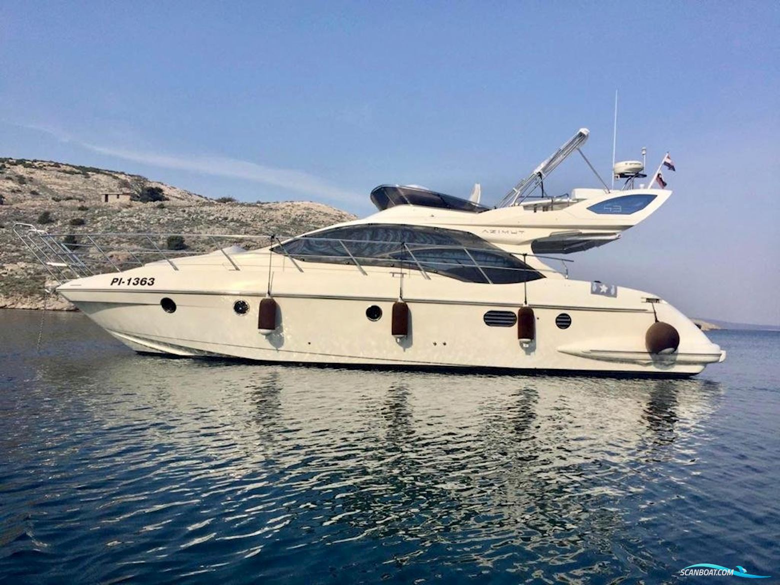 Azimut 43 Fly Motorbåt 2006, med Cummins Qsb 5.9 Lit motor, Slovenien
