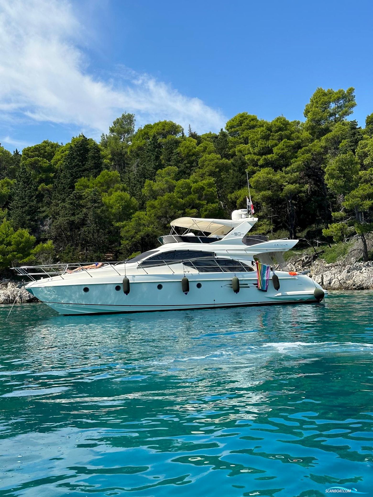 Azimut 50 Motorbåt 2006, med Caterpillar C12 Dita motor, Kroatien