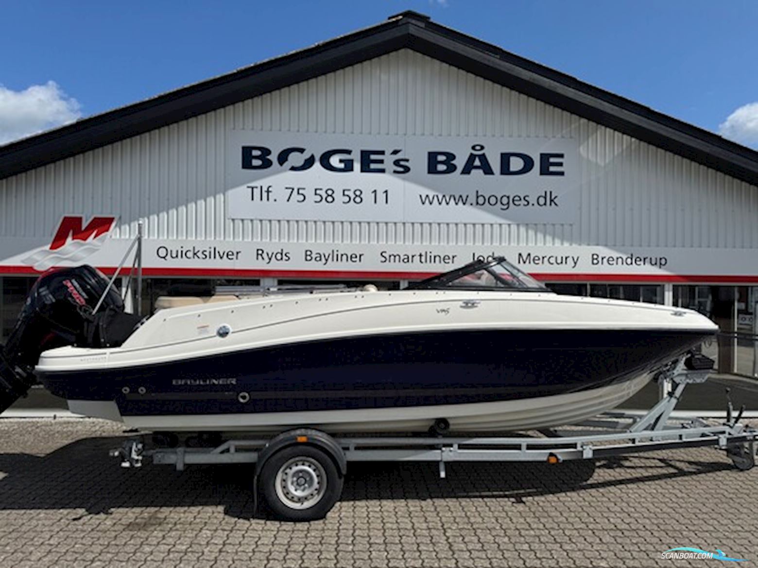 Bayliner VR5 Bowrider Med F115 Mercury-Efi XL Proxs CT - Solgt Motorbåt 2018, med Mercury motor, Danmark