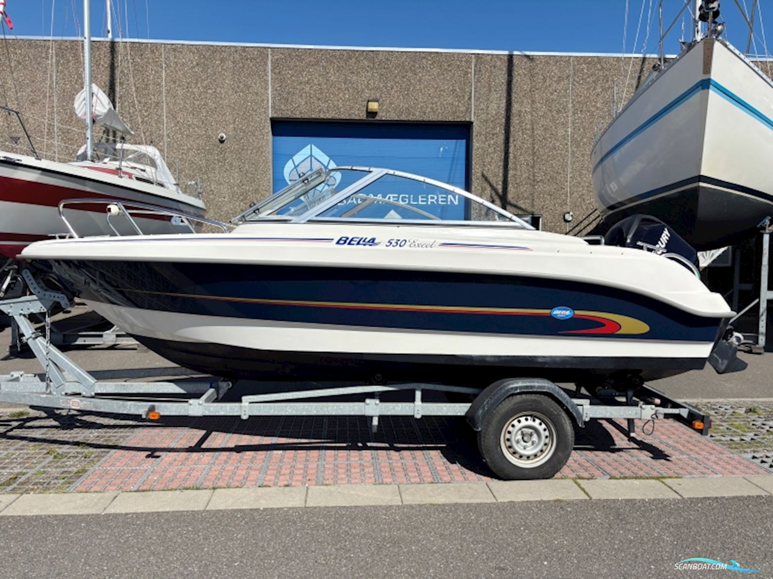 Bella 530 Excel Bowrider Motorbåt 2007, med Mercury motor, Danmark
