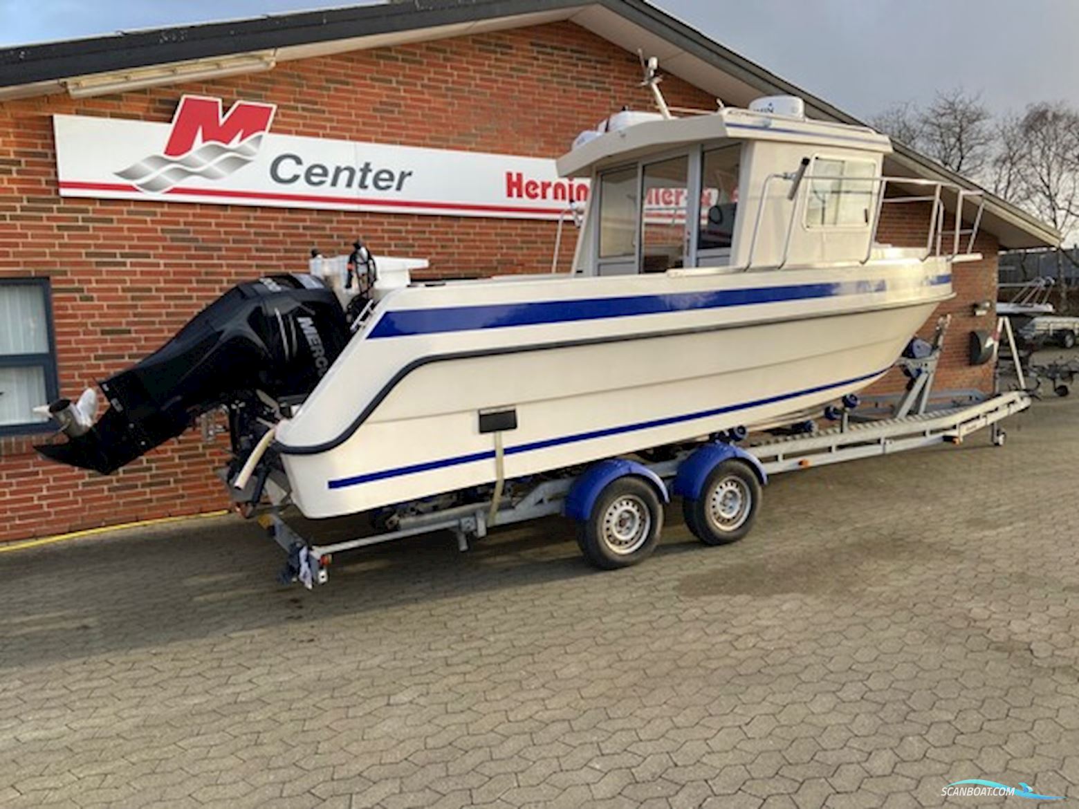 Bredgaard trolling pilotbåd m/Mercury F200 hk Verado og Brenderup trailer