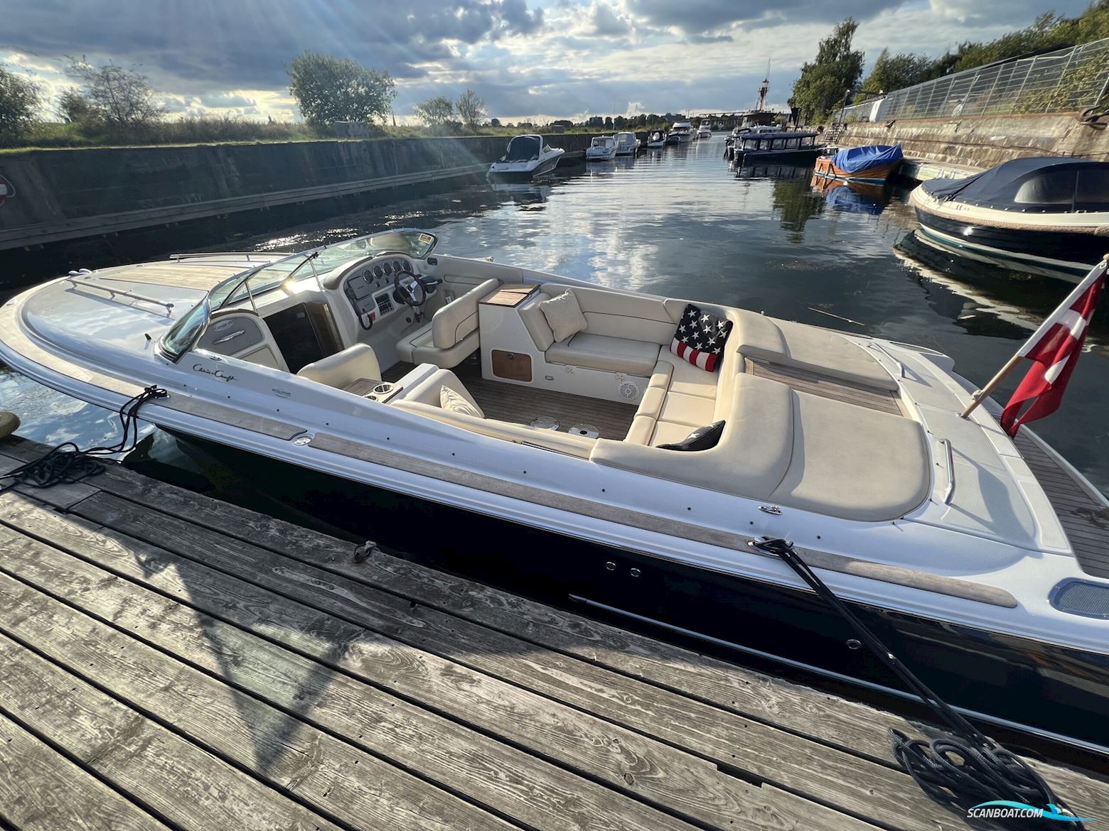 Chris Craft Corsair 28 Heritage Edition Motorbåt 2008, med 2 X Volvo Penta 5,7 Gxi motor, Danmark