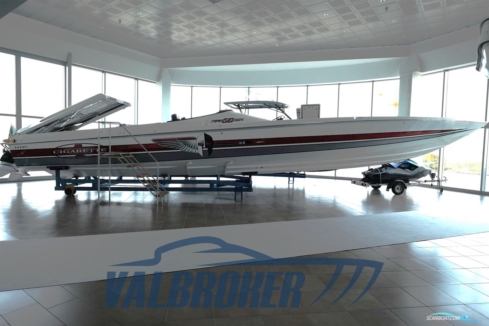 Cigarette R.T. 50 Marauder Motorbåt 2008, med Mercury Mercruiser MCM 1075 SCI motor, Italien