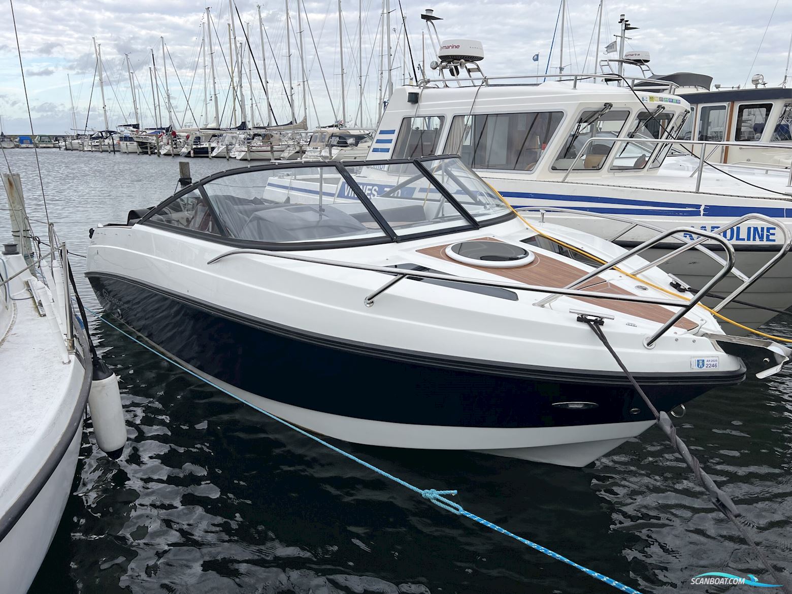 Coaster 600 DC Motorbåt , med Yamaha F150 4-takt motor, Danmark