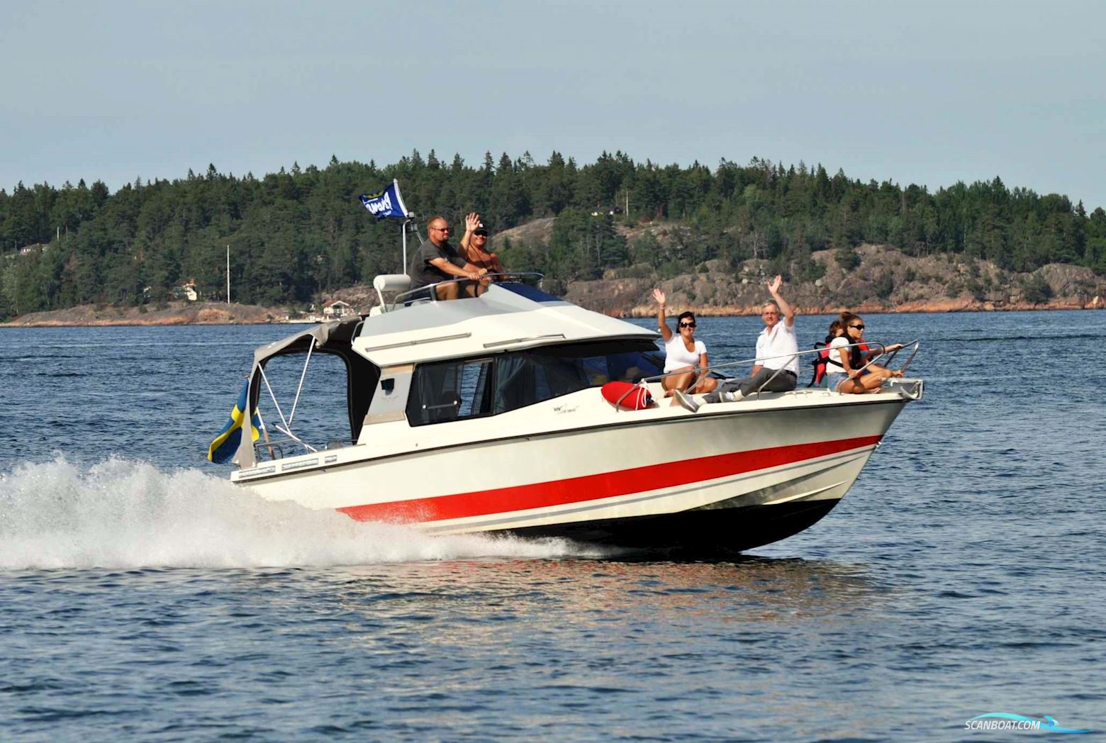 Coronet 280 Fly Motorbåt 1990, med Volvo Penta Aqad41/ 290 Duoprop motor, Sverige