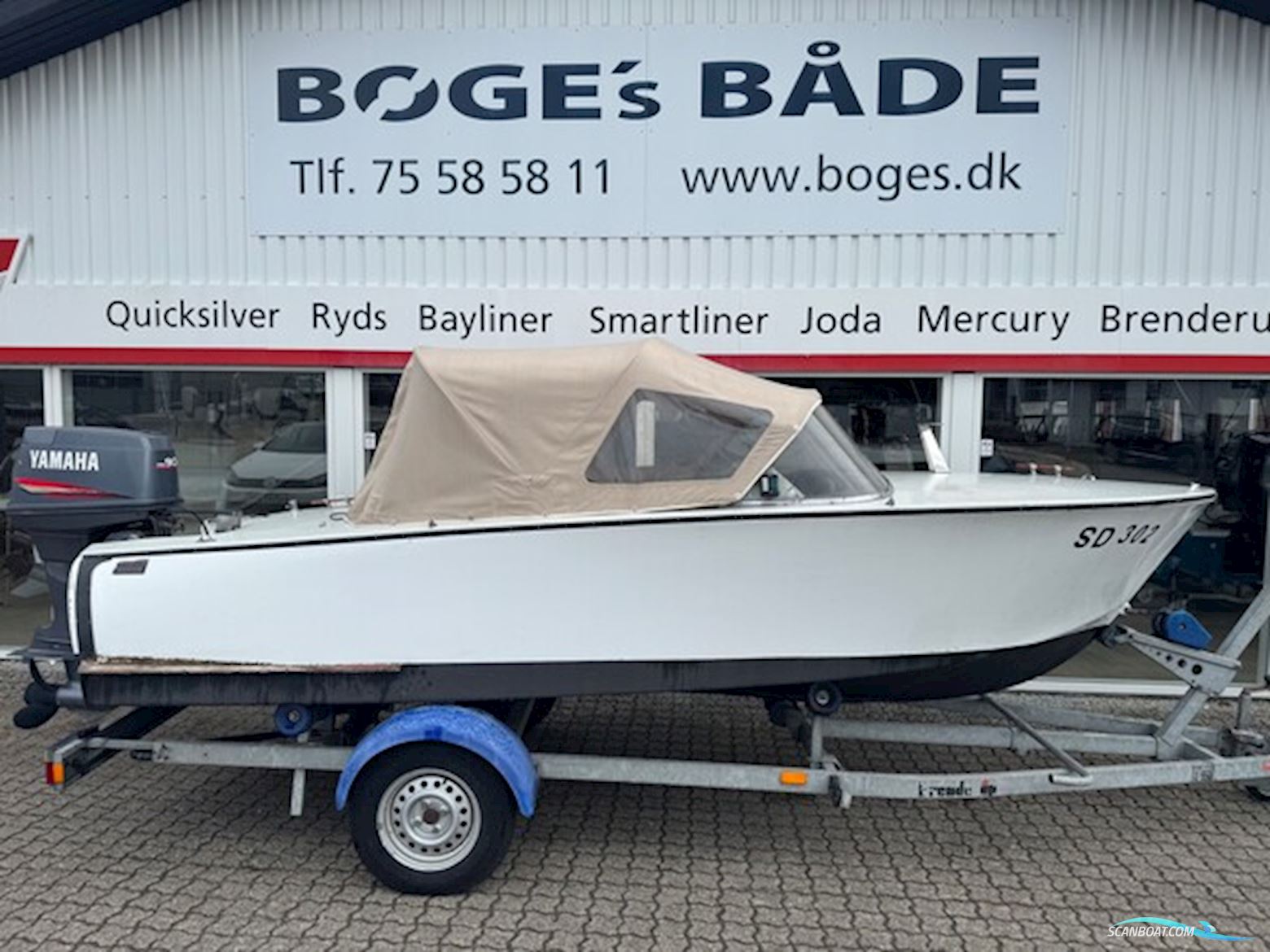 Coronett Cabrina 17 Runabout - Dansk Bygget Classic Boat Med 90 hk Yamaha 3-Cylinder 2-Takt Motorbåt 2024, med Yamaha motor, Danmark