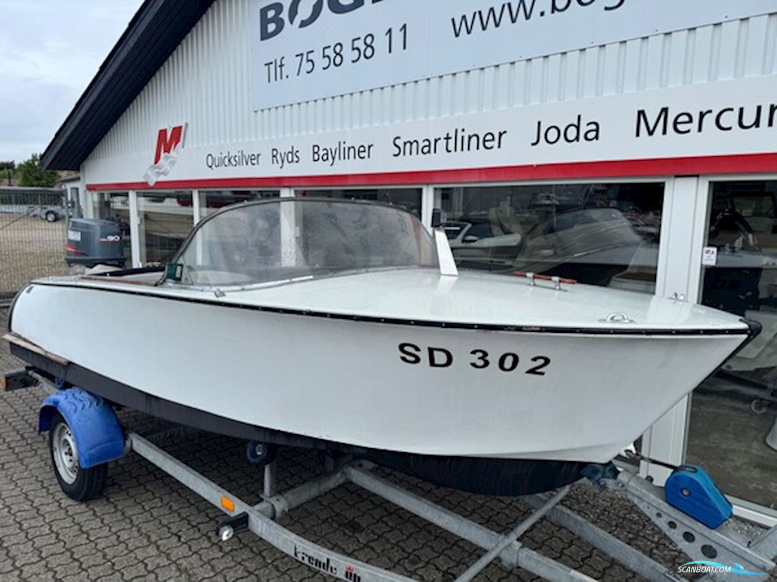 Coronett Cabrina 17 Runabout - Dansk Bygget Classic Boat Med 90 hk Yamaha 3-Cylinder 2-Takt