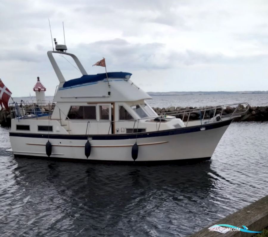 CT 35 Sun Deck Trawler Motorbåt 1988, med Ford Lehman 2 x 90 HP motor, Danmark