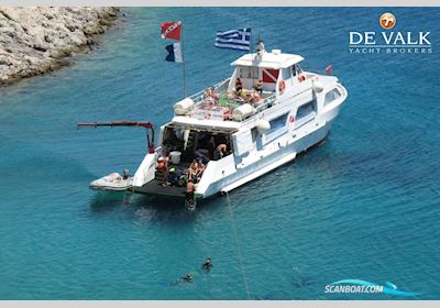 Day Passengers Ship Diving Boat 24 M Motorbåt 1980, med Daewoo motor, Grekland