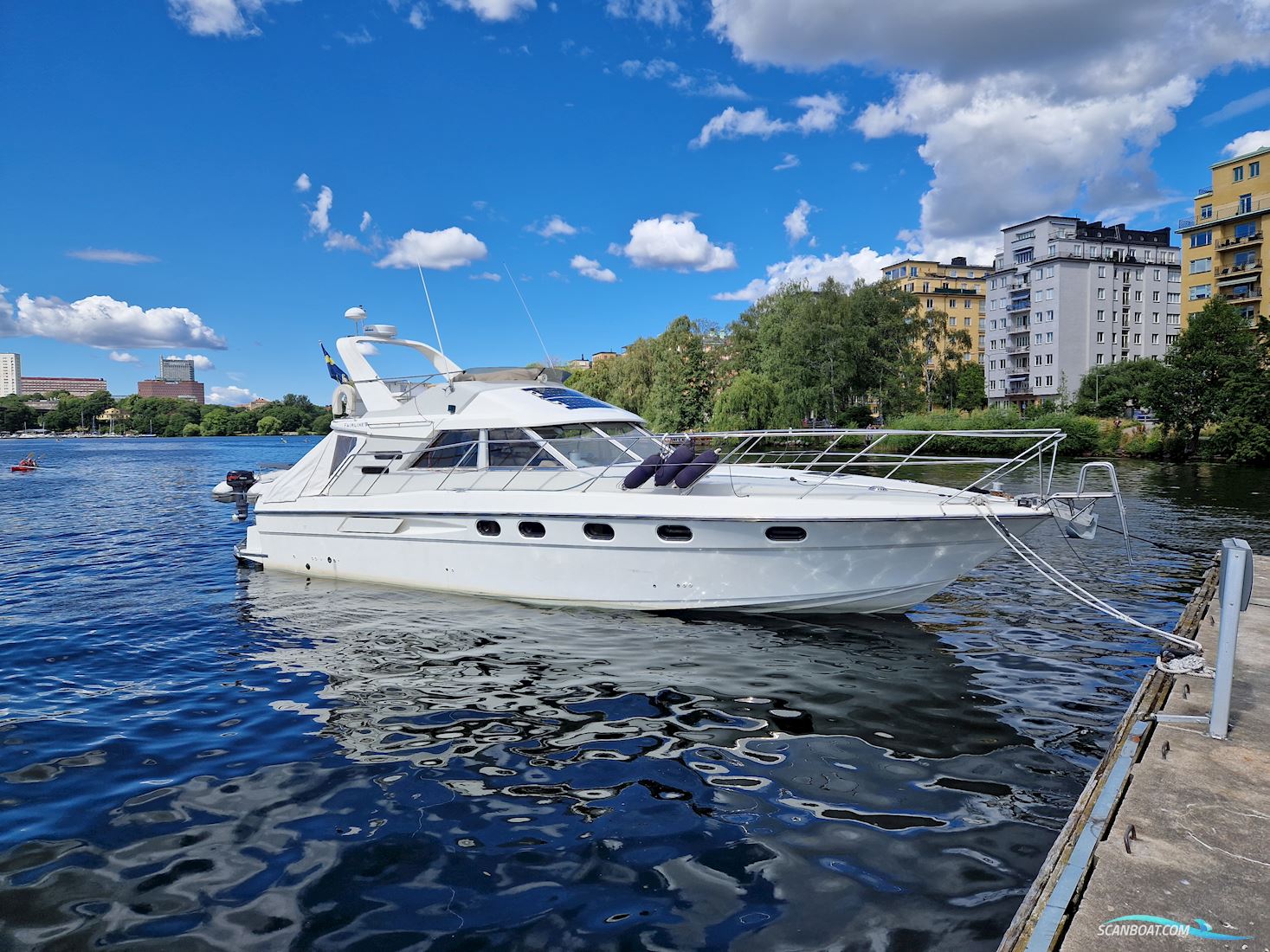 Fairline 43/45 Fly Motorbåt 1989, med Tamd 71A motor, Sverige