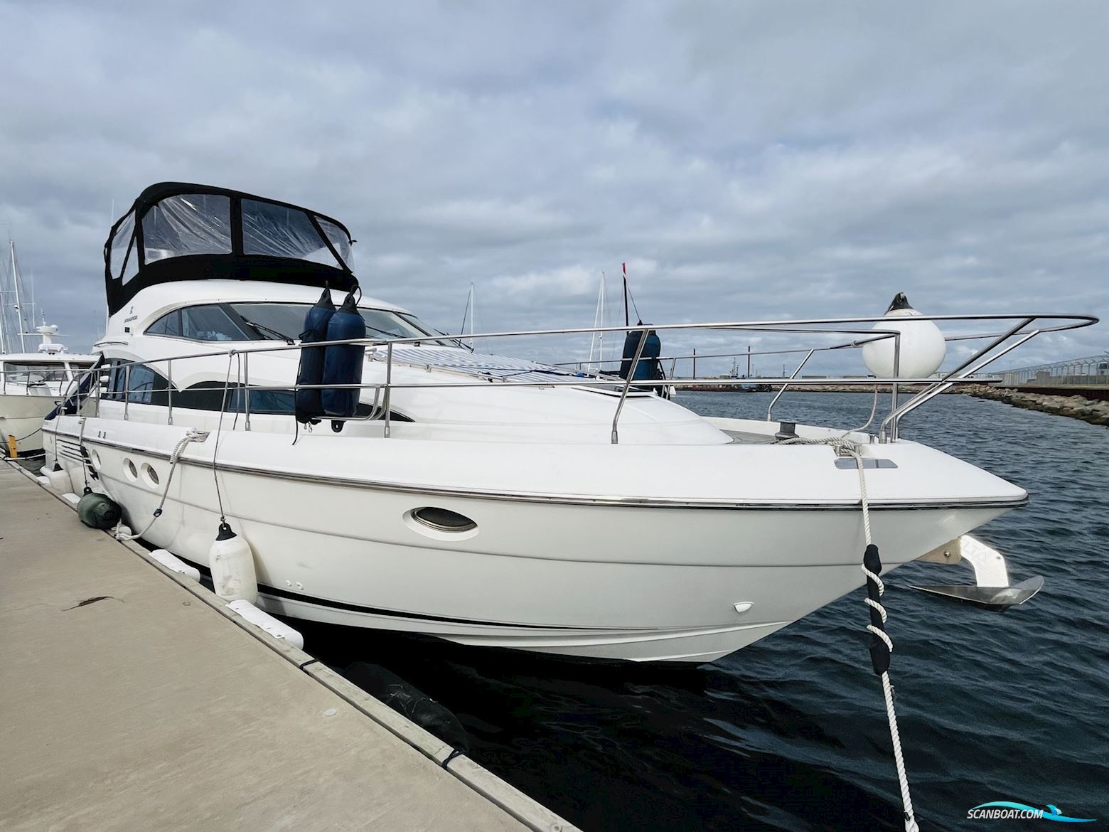 Fairline Squadron 52 Motorbåt 2001, med 2 x Volvo Penta D12-700 motor, Danmark