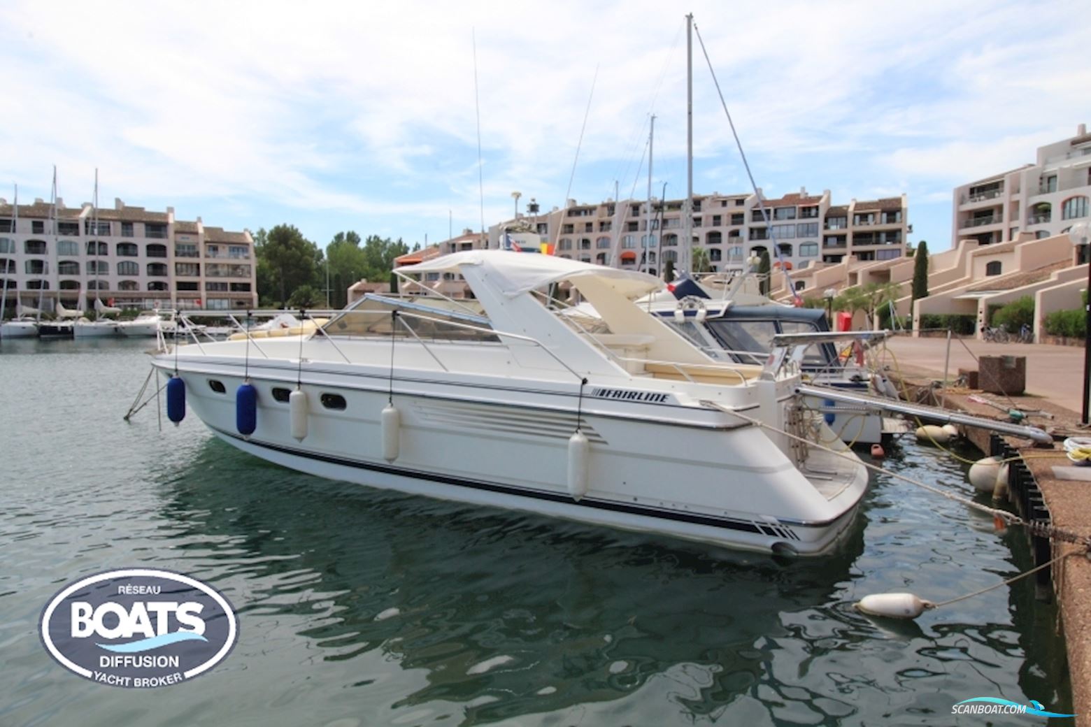 Fairline Targa 42 Motorbåt 1990, med Caterpillar motor, Frankrike