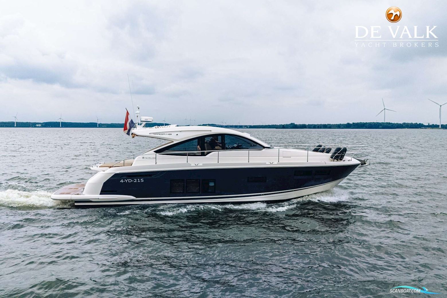 Fairline Targa 48 Open Motorbåt 2014, med Volvo Penta motor, Holland
