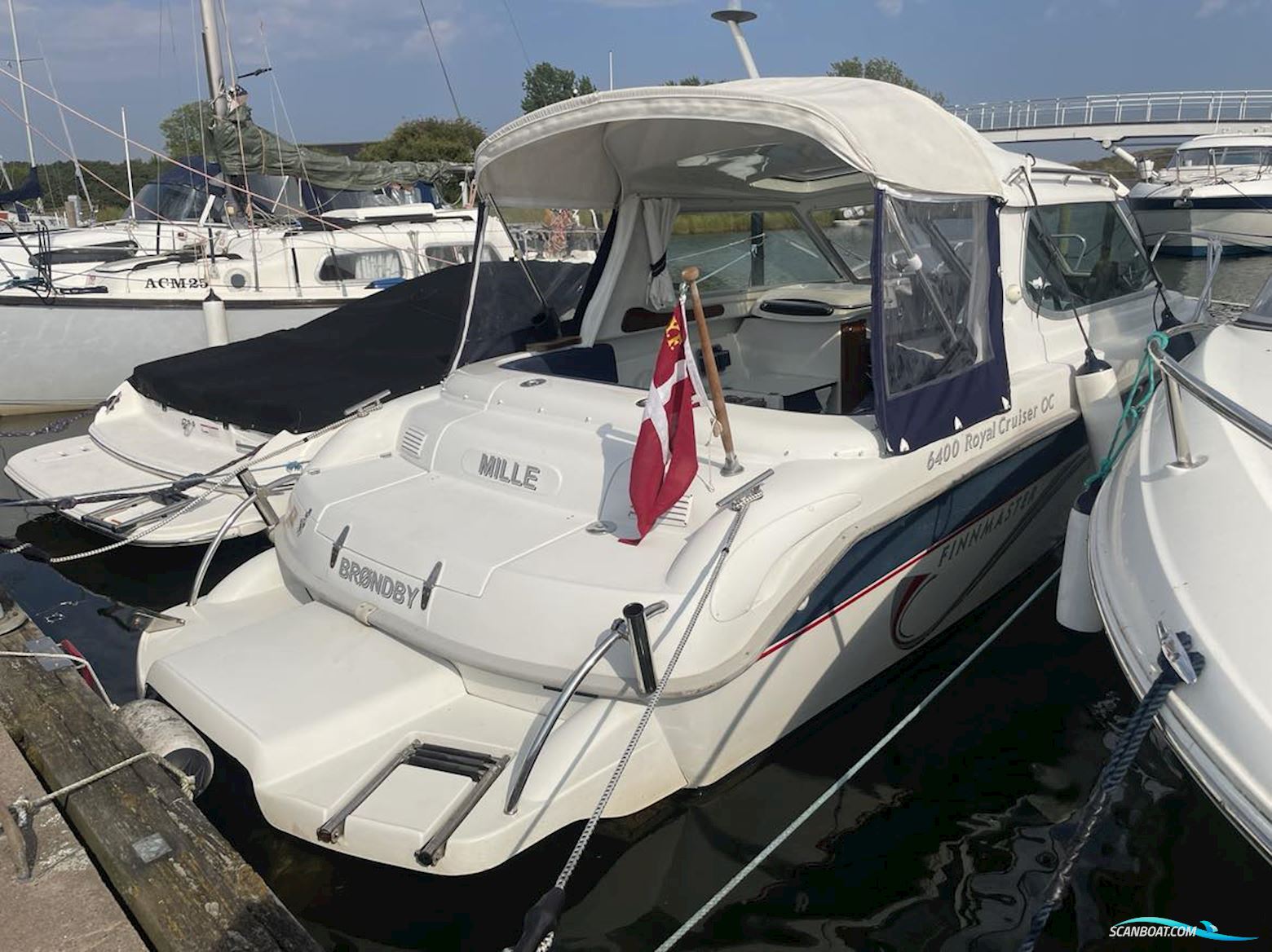 Finnmaster 6400 Royal Cruiser OC Motorbåt 2005, med Volvo Penta D3  motor, Danmark