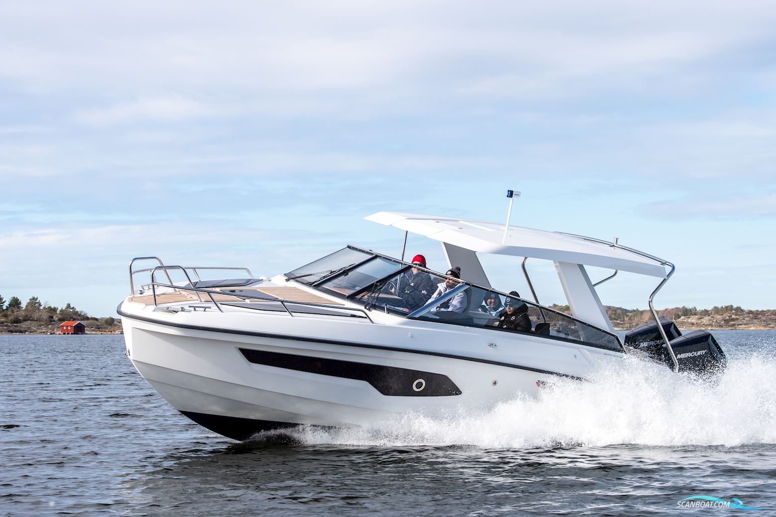 Finnmaster T9 Motorbåt 2026, med 2 x Mercury V6 motor, Danmark
