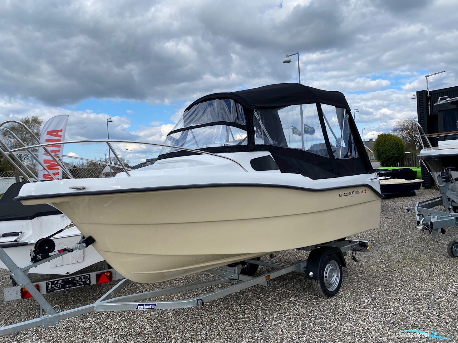 Fjordjollen 450 Cabin Motorbåt 2024, med Yamaha F20Gepl motor, Danmark