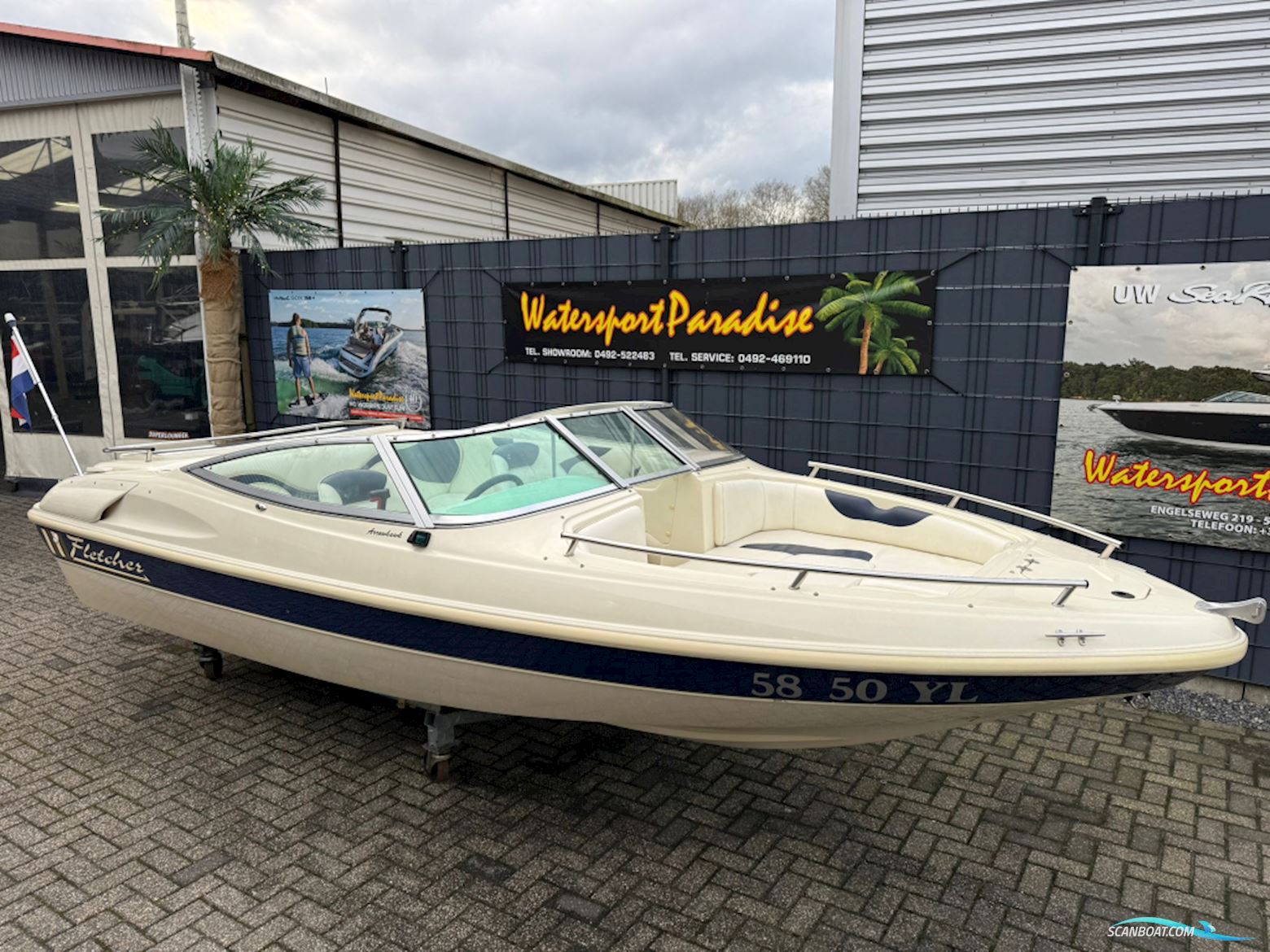 Fletcher Arrowhawk Motorbåt 2007, med Mercruiser motor, Holland