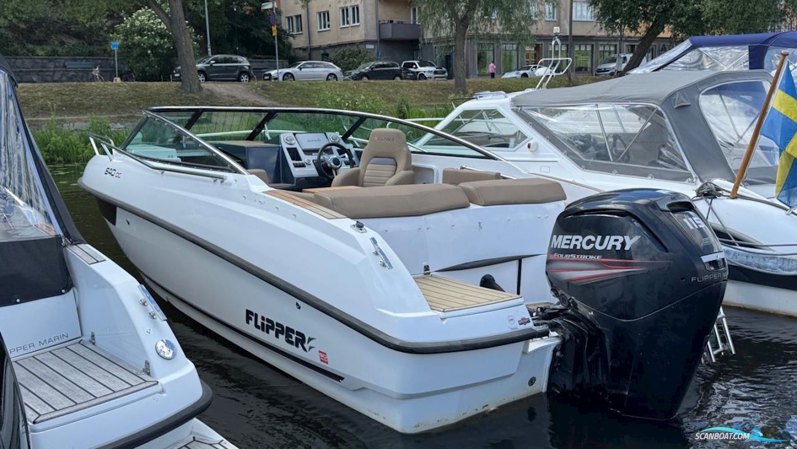 Flipper 640 DC Motorbåt 2016, med Mercury motor, Sverige