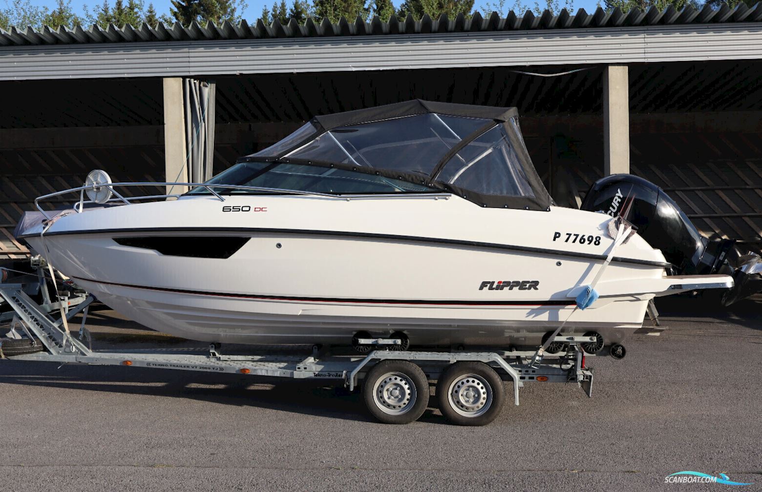 Flipper 650 DC Motorbåt 2020, med Mercury motor, Sverige