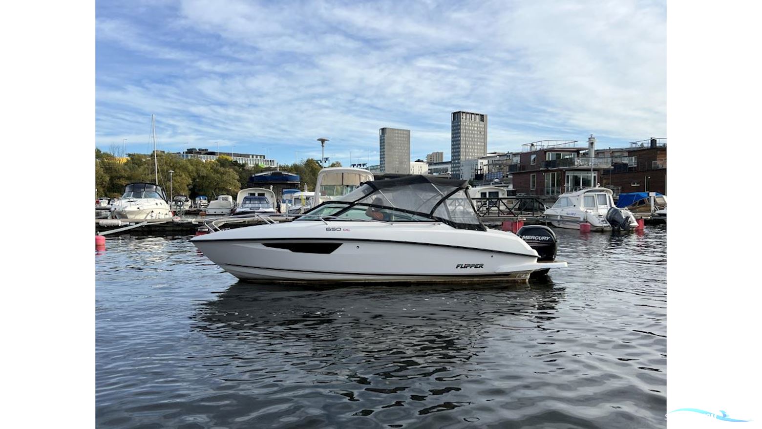 Flipper 650 DC Motorbåt 2019, med Mercury motor, Sverige