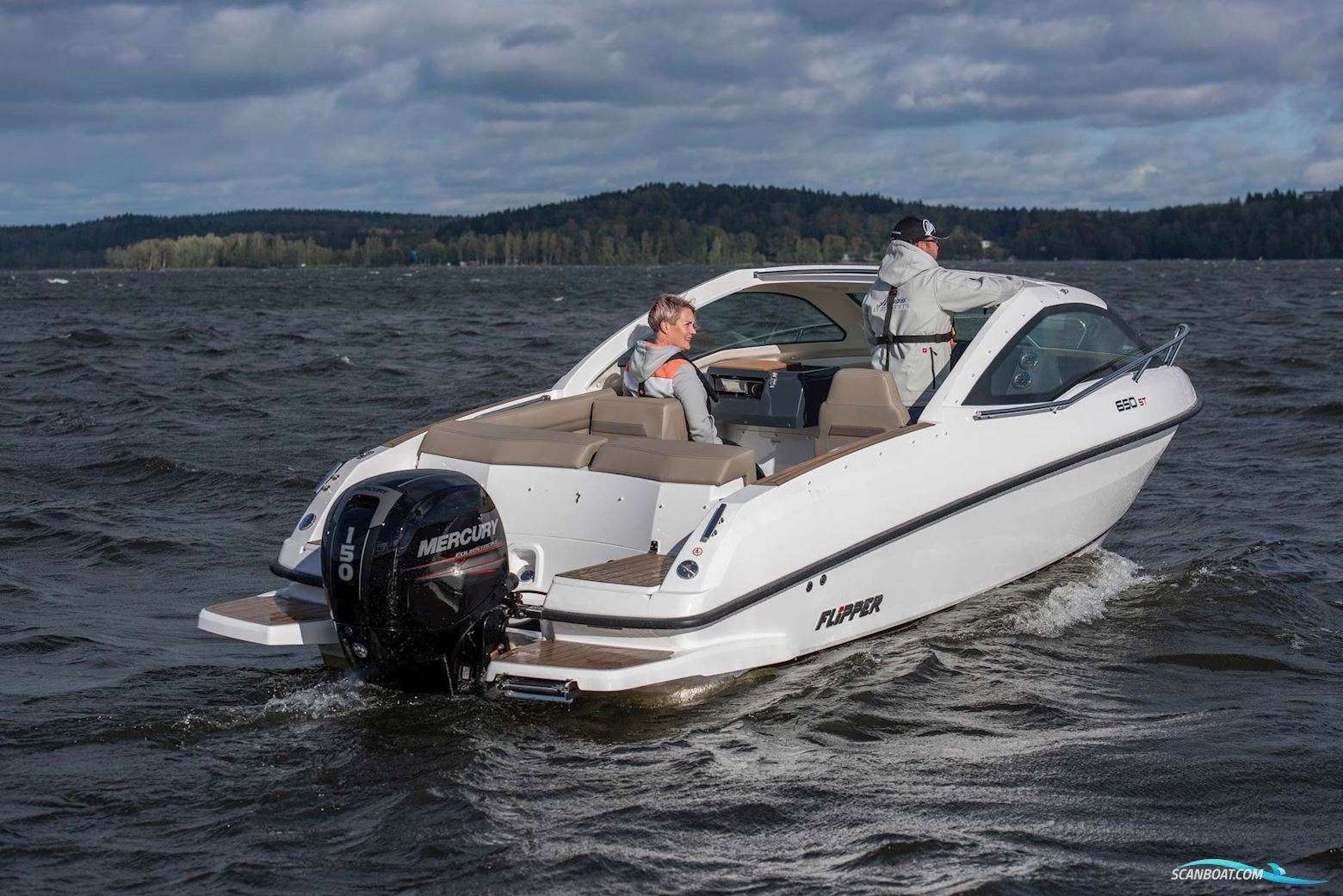 Flipper 650 ST Motorbåt 2022, med Mercury 175 hk 4-Takt motor, Danmark