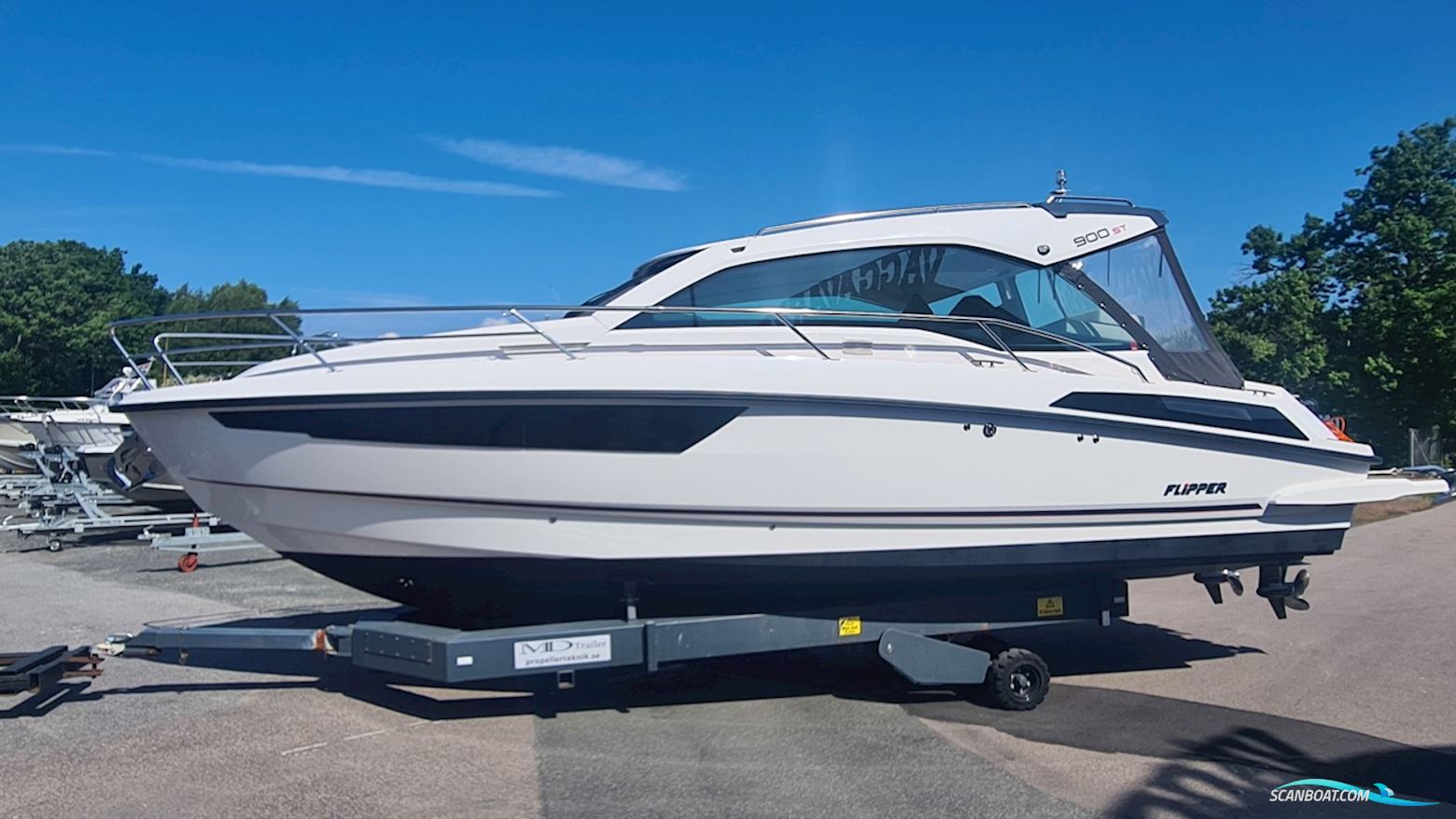 Flipper 900 ST Motorbåt 2022, med Mercury motor, Sverige