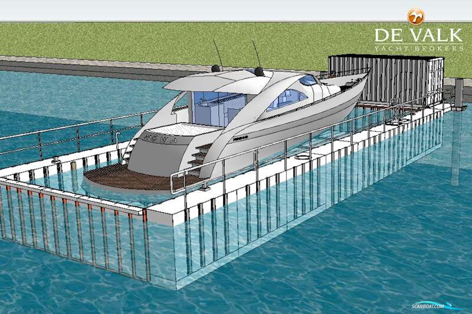 Floating Dock Motorbåt 2020, med No Engine motor, Holland