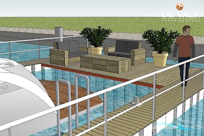 Floating Dock Motorbåt 2020, med no engine motor, Holland