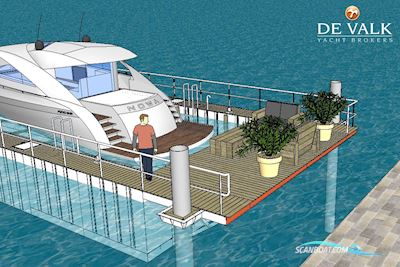 Floating Dock Motorbåt 2020, med no engine motor, Holland